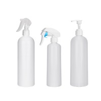 pet white plastic spray bottle trigger sprayer bottle 300ml 500ml