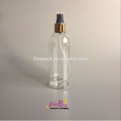 350ml PET plastic clear hair gel bottle with disc cap