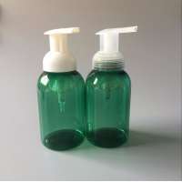 270ml PET plastic green boston bottles with foam pump