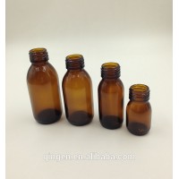 125ml amber cough syrup medicine glass bottle