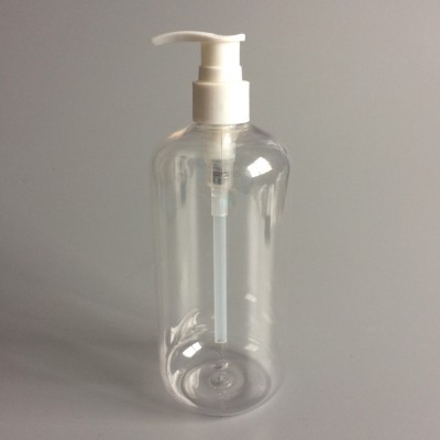 16oz boston round plastic bottle